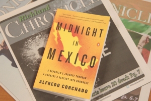 Corchado's book chronicles his childhood and career as a journalist. Staff photo Blanca Reyes.